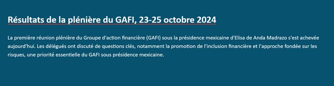 Le GAFI modifie sa « liste grise » : le Sénégal en sort – l’Angola, l’Algérie, la Côte d’ivoire et le Liban y sont ajoutés.