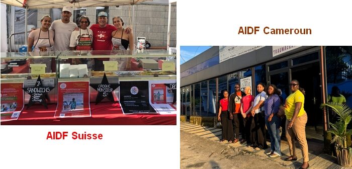 Félicitations à nos délégués AIDF engagés dans les actions de solidarité (AIDF Suisse et Cameroun)